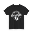 Promoted To Grandpa Grandparent T-Shirt - Black