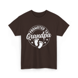 Promoted To Grandpa Grandparent T-Shirt - Dark Chocolate