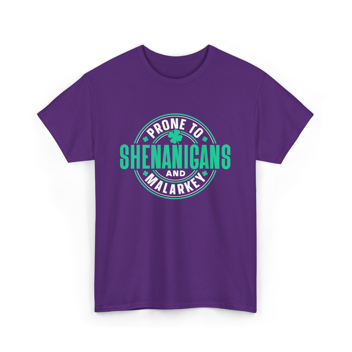 Prone To Shenanigans Ireland Celebrations T-Shirt - Purple