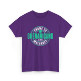 Prone To Shenanigans Ireland Celebrations T-Shirt - Purple