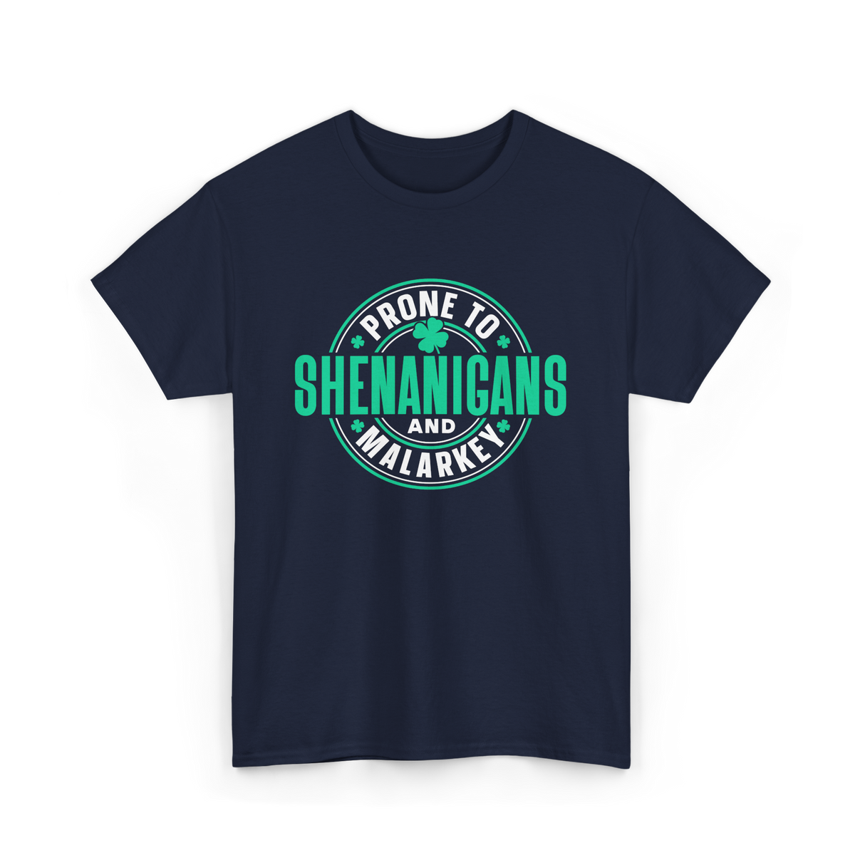 Prone To Shenanigans Ireland Celebrations T-Shirt - Navy