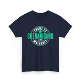 Prone To Shenanigans Ireland Celebrations T-Shirt - Navy