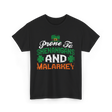 Prone To Shenanigans Malarkey St Patrick T-Shirt - Black