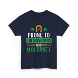 Prone To Shenanigans Malarkey T-Shirt - Navy