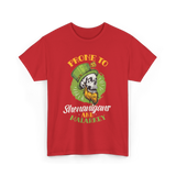 Prone To Shenanigans Malarkey T-Shirt - Red