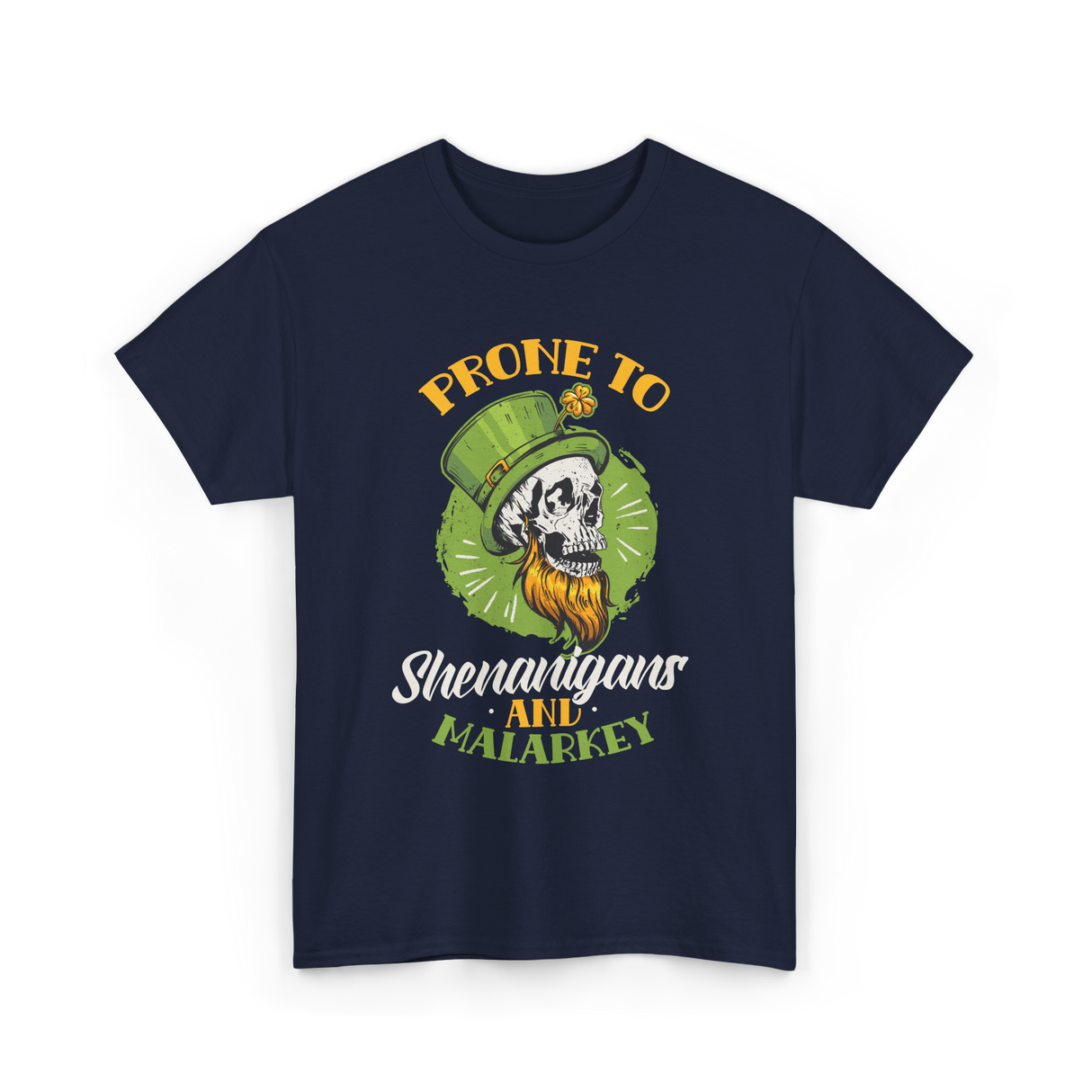 Prone To Shenanigans Malarkey T-Shirt - Navy