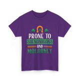 Prone To Shenanigans Malarkey T-Shirt - Purple