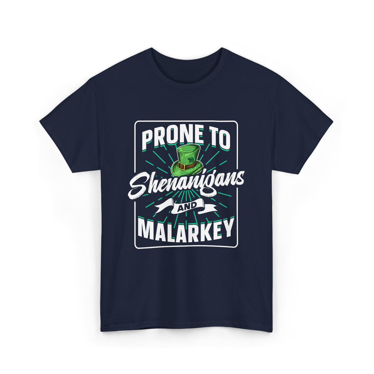 Prone To Shenanigans Malarkey T-Shirt - Navy