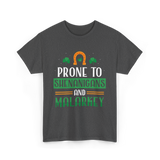 Prone To Shenanigans Malarkey T-Shirt - Dark Heather