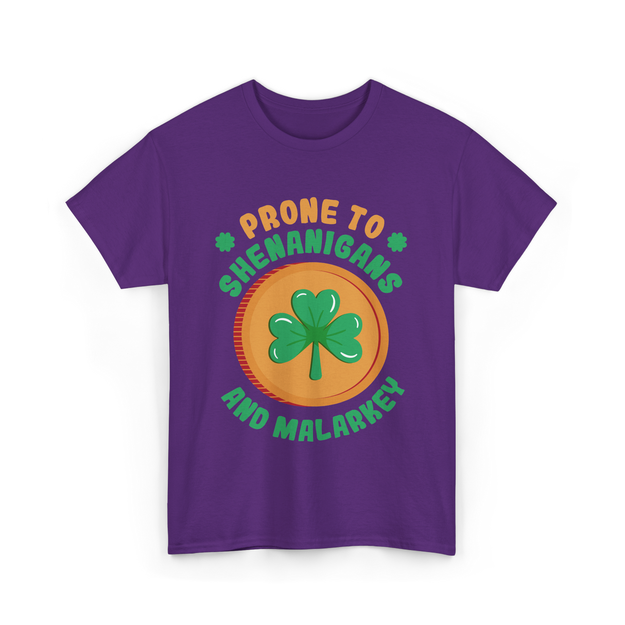 Prone To Shenanigans St. Patrick's Day T-Shirt - Purple