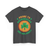 Prone To Shenanigans St. Patrick's Day T-Shirt - Dark Heather