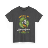 Prone To Shenanigans St Patricks Day T-Shirt - Dark Heather