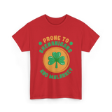 Prone To Shenanigans St. Patrick's Day T-Shirt - Red