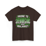 Prone To Shenanigans T-Shirt - Dark Chocolate