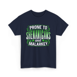 Prone To Shenanigans T-Shirt - Navy