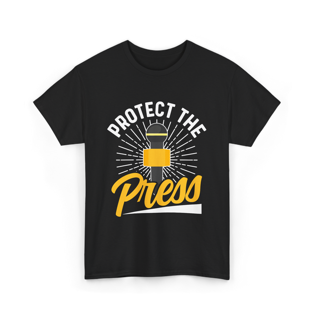 Protect The Press Journalism T-Shirt - Black