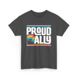 Proud Ally Rainbow Ally T-Shirt - Dark Heather