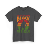 Proud Black Veteran Military T-Shirt - Dark Heather