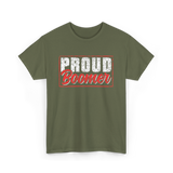 Proud Boomer Boomer Generation T-Shirt - Military Green