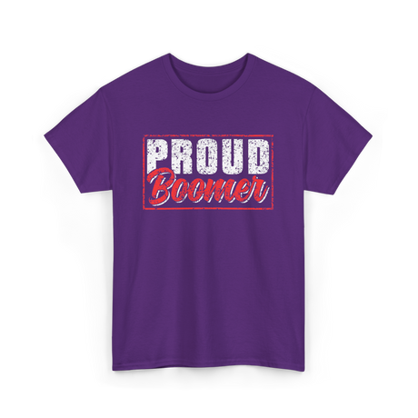 Proud Boomer Boomer Generation T-Shirt - Purple