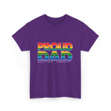 Proud Dad LGBT Pride T-Shirt - Purple