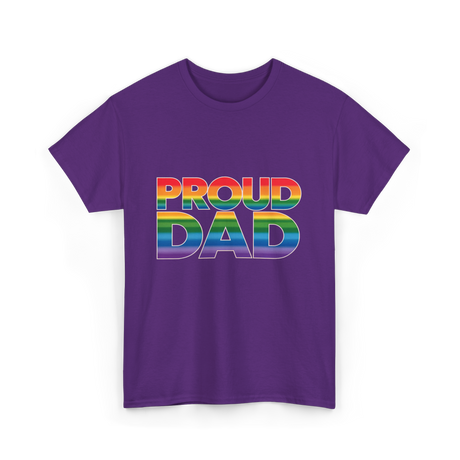 Proud Dad LGBT Pride T-Shirt - Purple