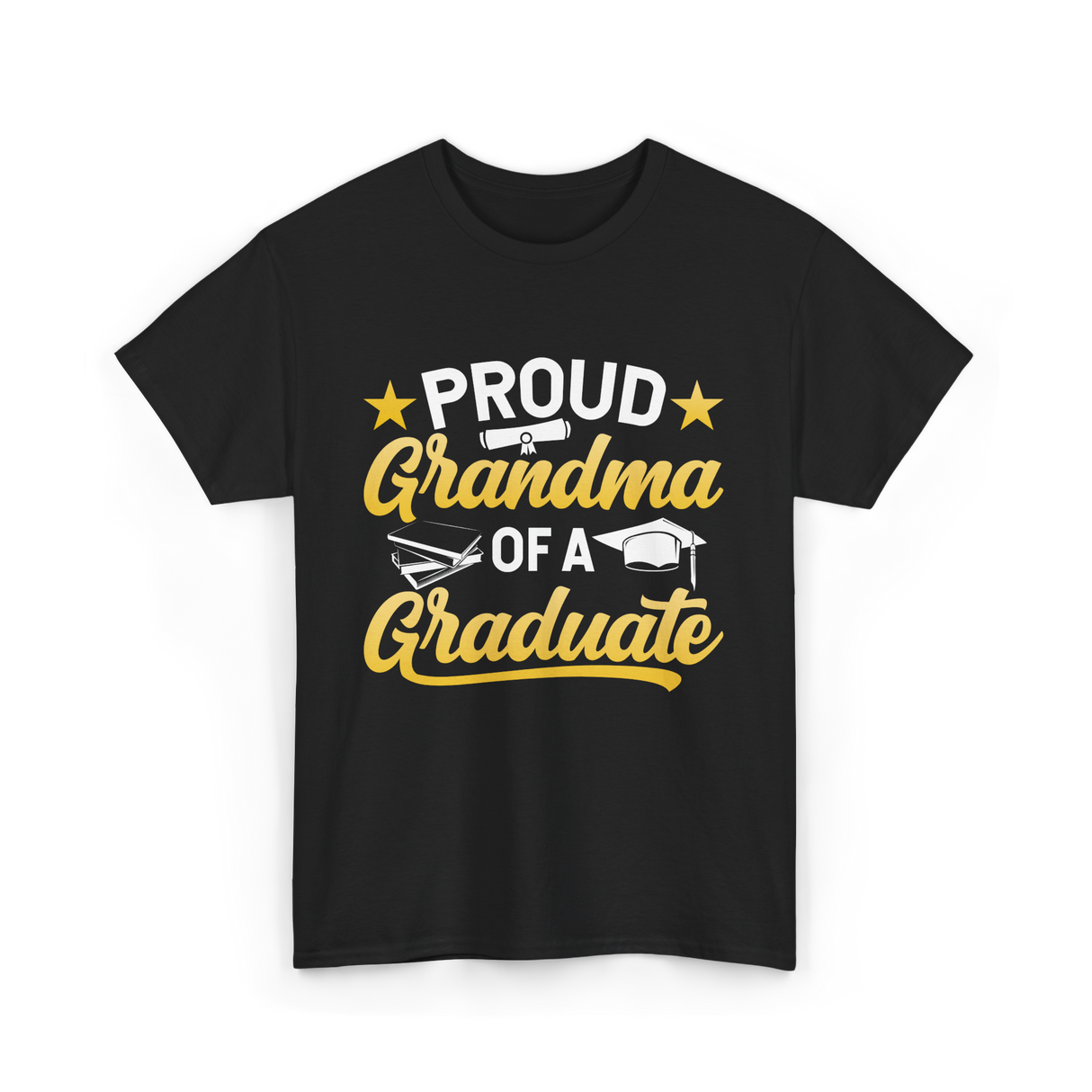 Proud Grandma Graduate Graduation T-Shirt - Black