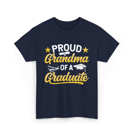 Proud Grandma Graduate Graduation T-Shirt - Navy