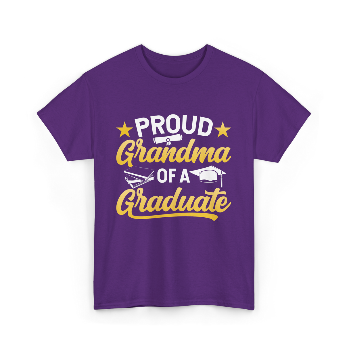 Proud Grandma Graduate Graduation T-Shirt - Purple