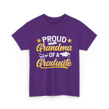 Proud Grandma Graduate Graduation T-Shirt - Purple