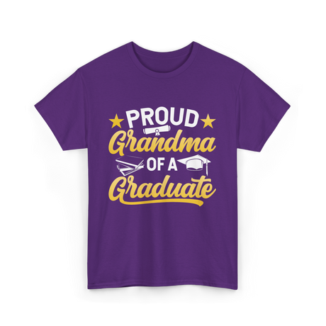 Proud Grandma Graduate Graduation T-Shirt - Purple