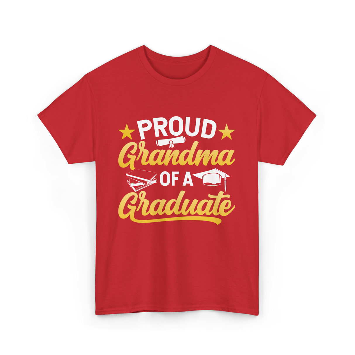 Proud Grandma Graduate Graduation T-Shirt - Red