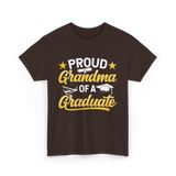 Proud Grandma Graduate Graduation T-Shirt - Dark Chocolate