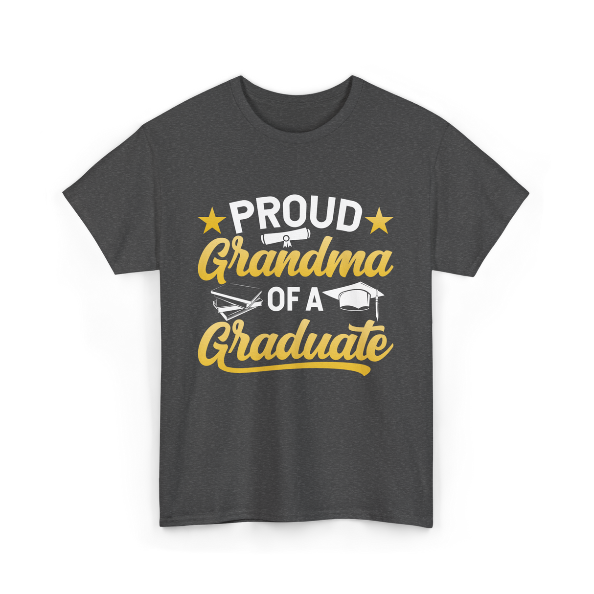 Proud Grandma Graduate Graduation T-Shirt - Dark Heather