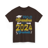 Proud Grandma Of A Graduate 2024 T-Shirt - Dark Chocolate