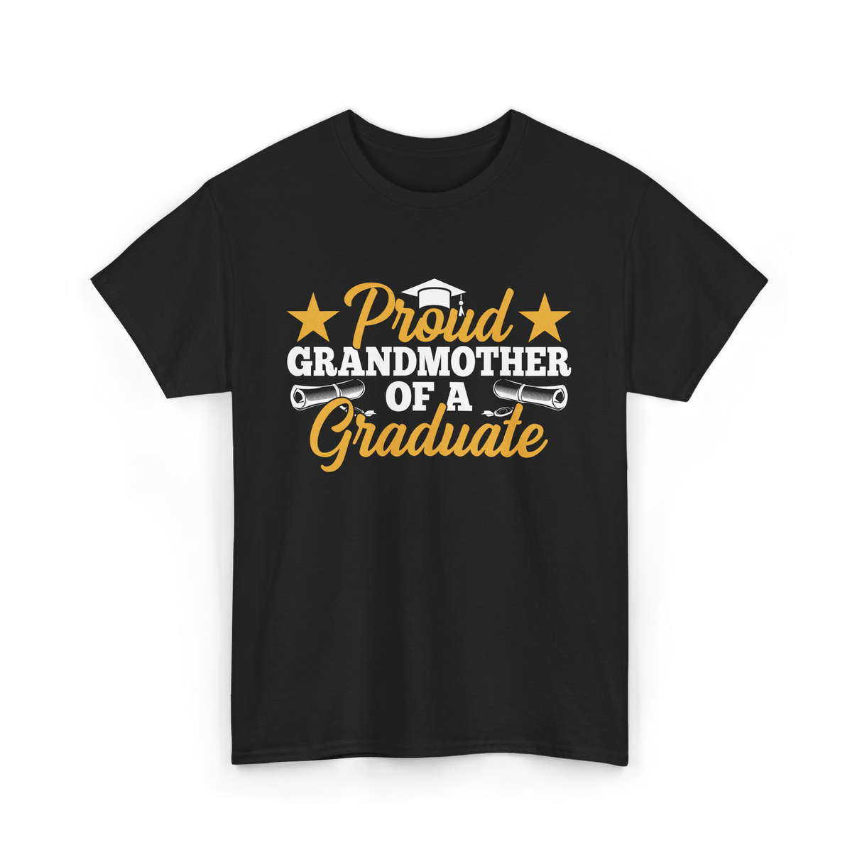 Proud Grandmother Graduate Graduation T-Shirt - Black