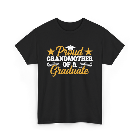 Proud Grandmother Graduate Graduation T-Shirt - Black