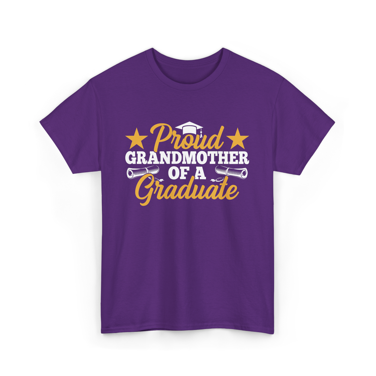 Proud Grandmother Graduate Graduation T-Shirt - Purple