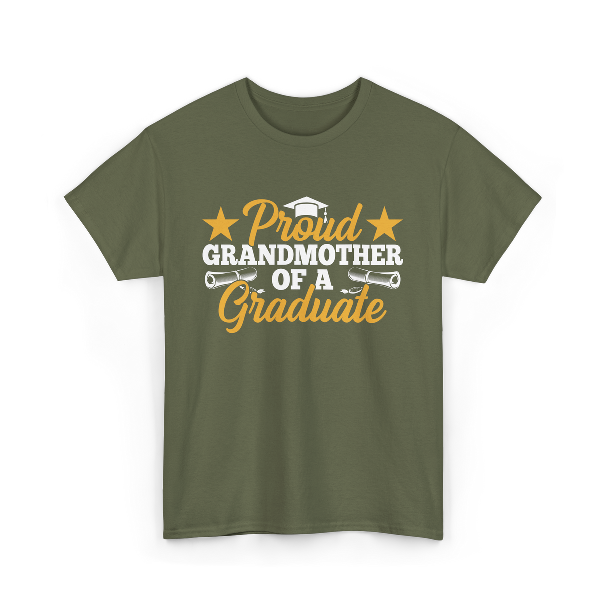 Proud Grandmother Graduate Graduation T-Shirt - Military Green