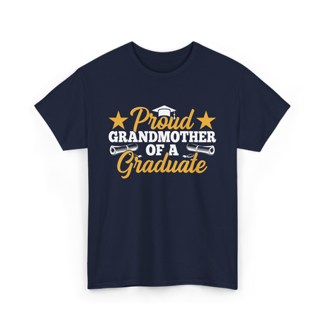 Proud Grandmother Graduate Graduation T-Shirt - Navy