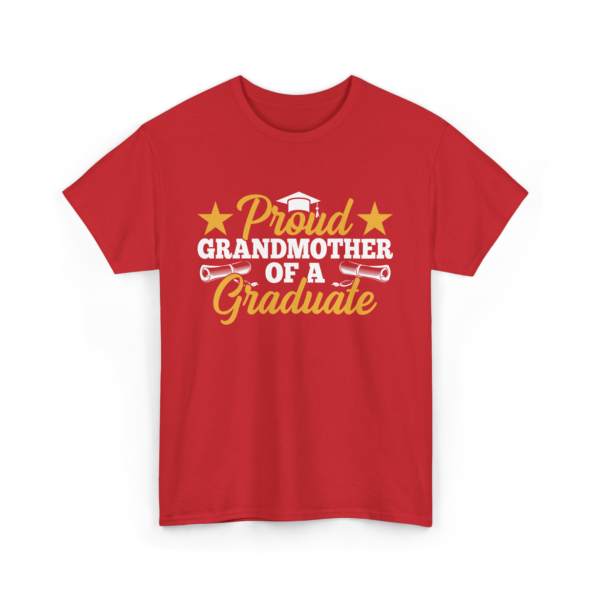 Proud Grandmother Graduate Graduation T-Shirt - Red