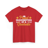 Proud Grandmother Graduate Graduation T-Shirt - Red