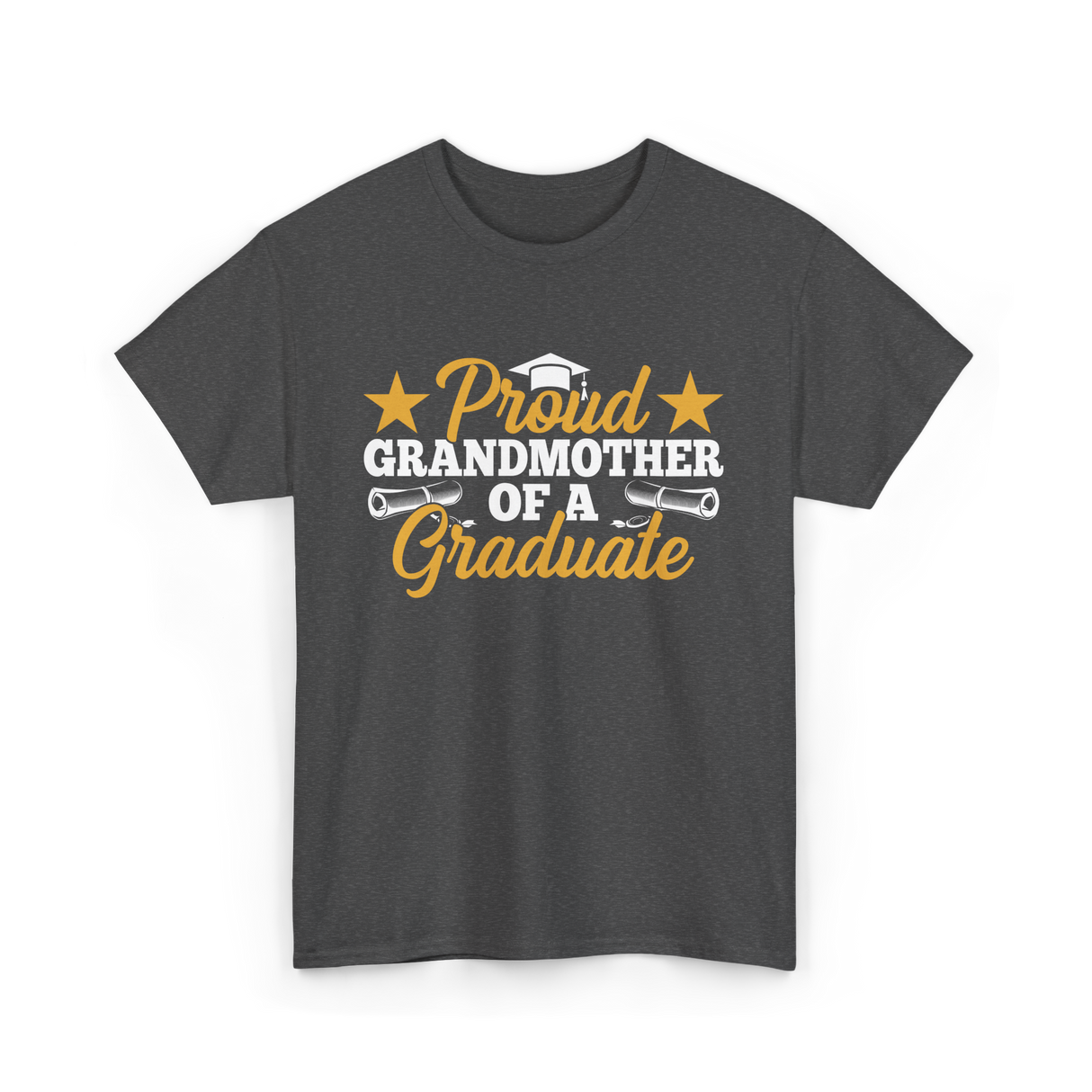 Proud Grandmother Graduate Graduation T-Shirt - Dark Heather