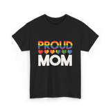 Proud Mom LGBT Pride T-Shirt - Black