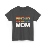 Proud Mom LGBT Pride T-Shirt - Dark Heather