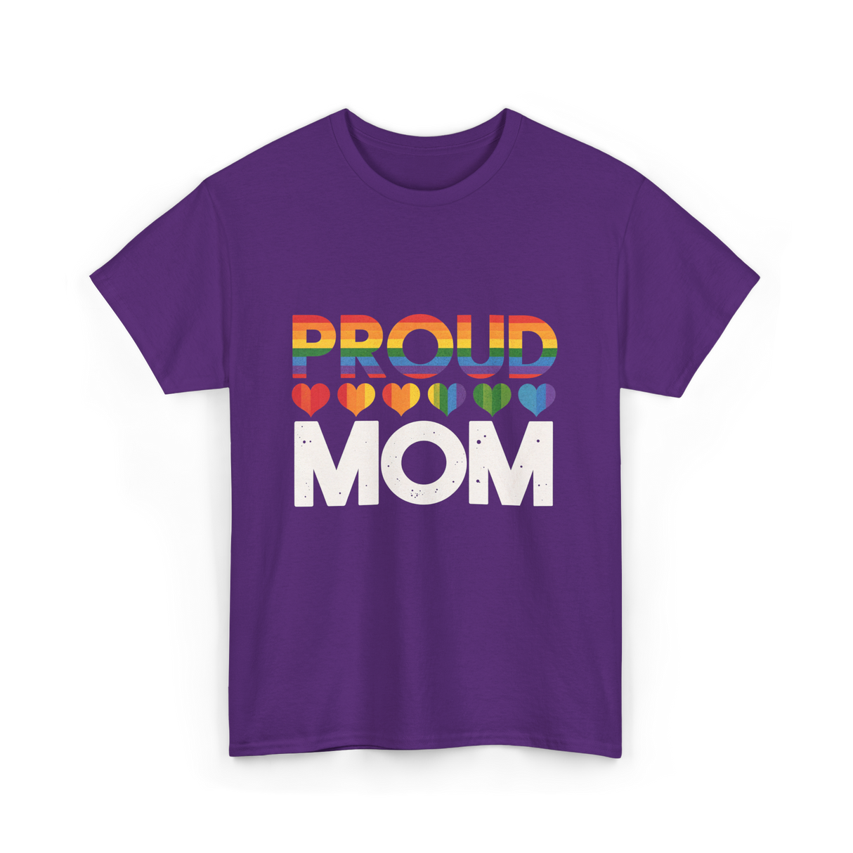 Proud Mom LGBT Pride T-Shirt - Purple