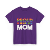 Proud Mom LGBT Pride T-Shirt - Purple