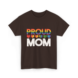 Proud Mom LGBT Pride T-Shirt - Dark Chocolate