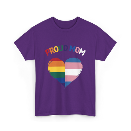 Proud Mom LGBTQ Love T-Shirt - Purple