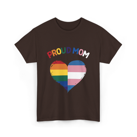 Proud Mom LGBTQ Love T-Shirt - Dark Chocolate